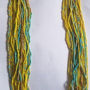 Multi Strand Handmade Bead Necklace